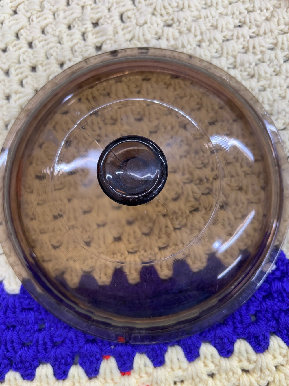 Pyrex amber brown visions lid V-1.5C (7.25”)